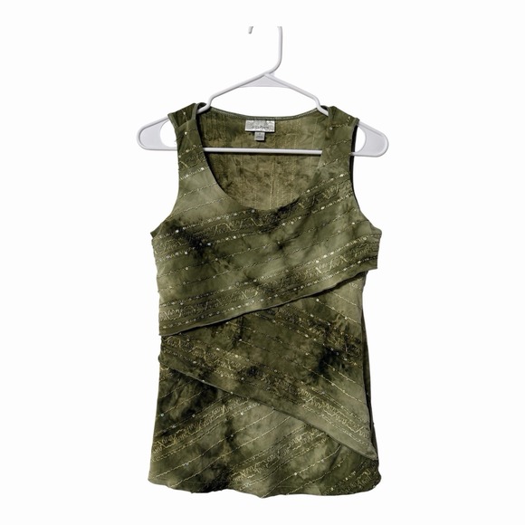 Embellished Tops - Dressbarn Embellished Sleeveless Fairy Top